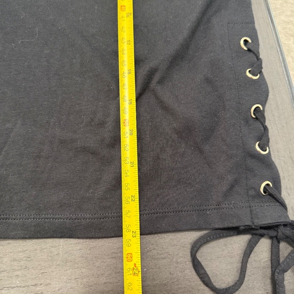 Michael Kors‎ Women’s Sleeveless Side Lace- Up Black Top Size L - Picture 6 of 8